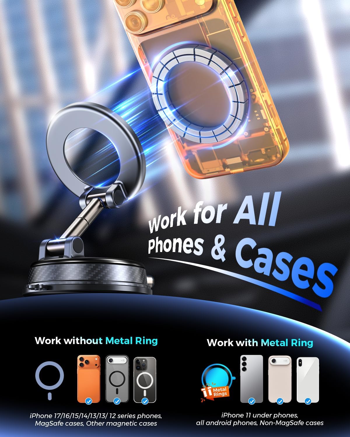 Thumbnail 6 de Magnetic Car Phone Holder