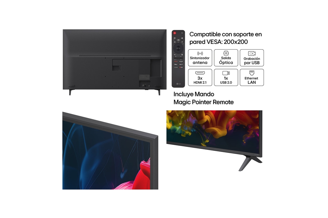 Detalle de LG QNED81 AI: Smart TV 50" 4K MiniLED evo, Outlet 2026