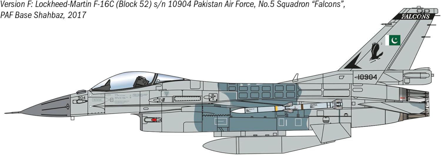 Detalle de Italeri 35105 | F-16C Fighting Falcon 1:48 – War Thunder Modellbausatz