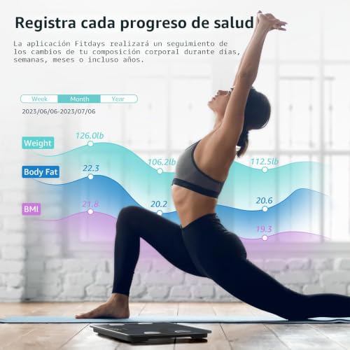 Detalle 2 de Báscula de Baño Digital Inteligente POSTURE con sincronización en App y 13 indicadores de composición corporal