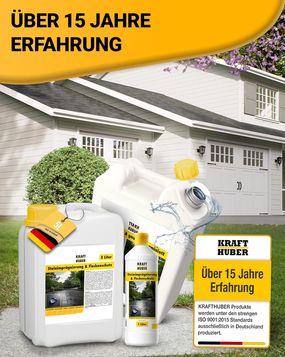 Thumbnail 6 de Krafthuber® Steinimprägnierung Außen für Beton, Pflaster & Naturstein (5 L)