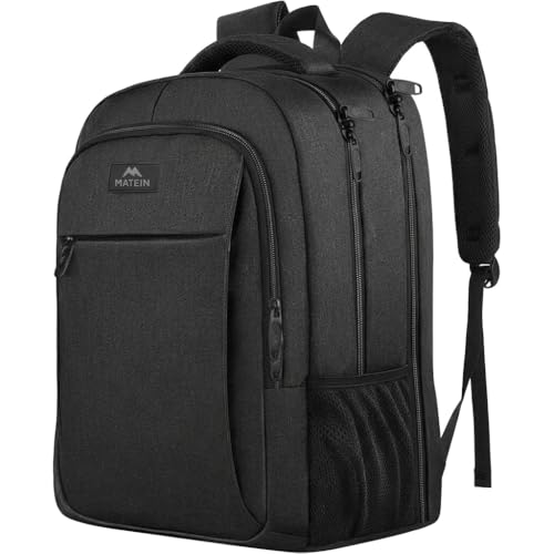 Detalle de MATEIN Sac à Dos 17 Pouces Antivol — Sac ordinateur portable professionnel, grande capacité et sécurité