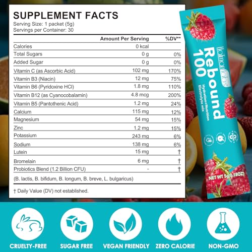 Thumbnail 2 de RKPROUC 30 PCS Electrolyte Powder Packets — Sugar-Free Hydration for Daily Rehydration and Recovery