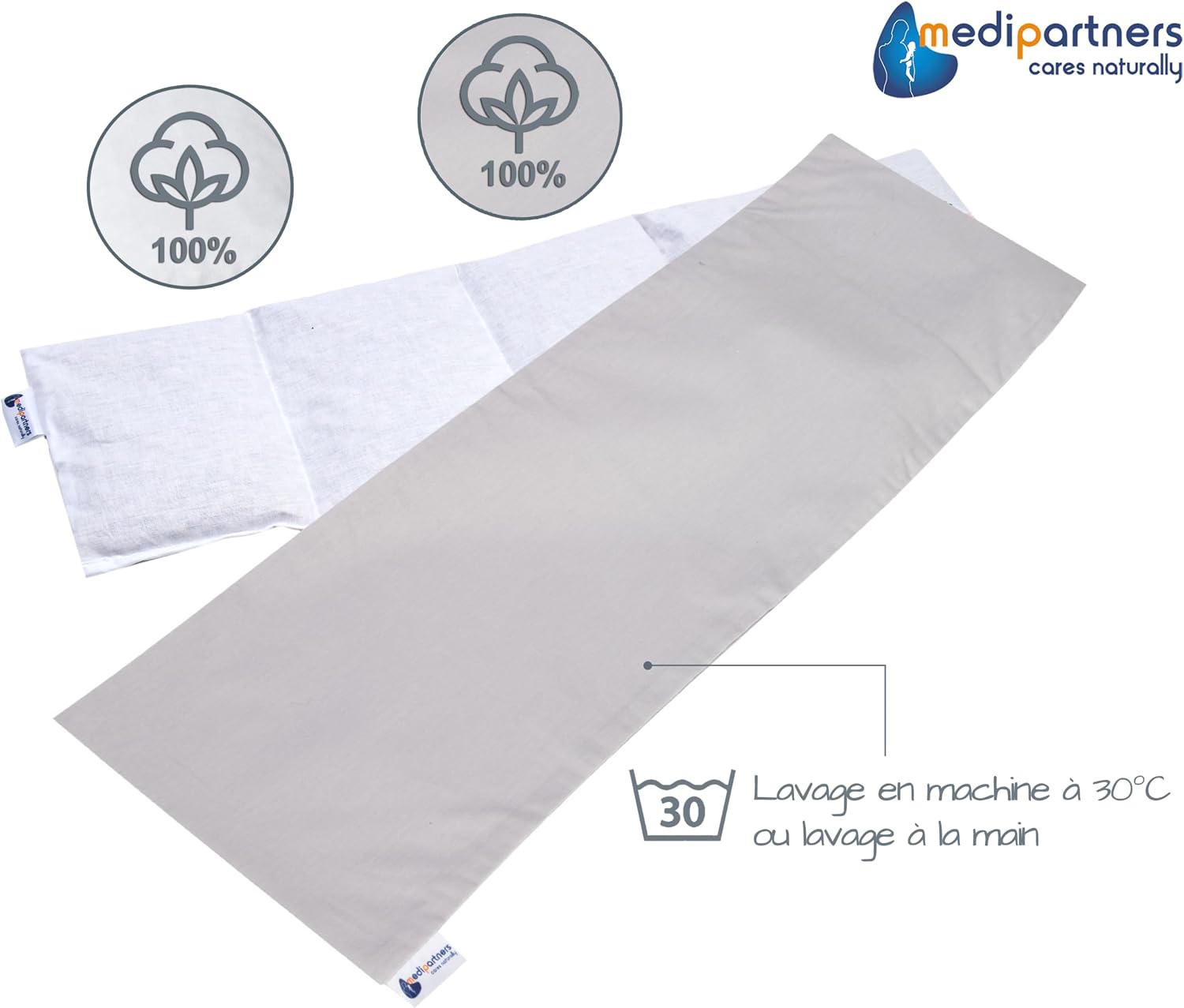 Thumbnail 4 de Medi Partners Coussin chauffant 60x20cm 800g