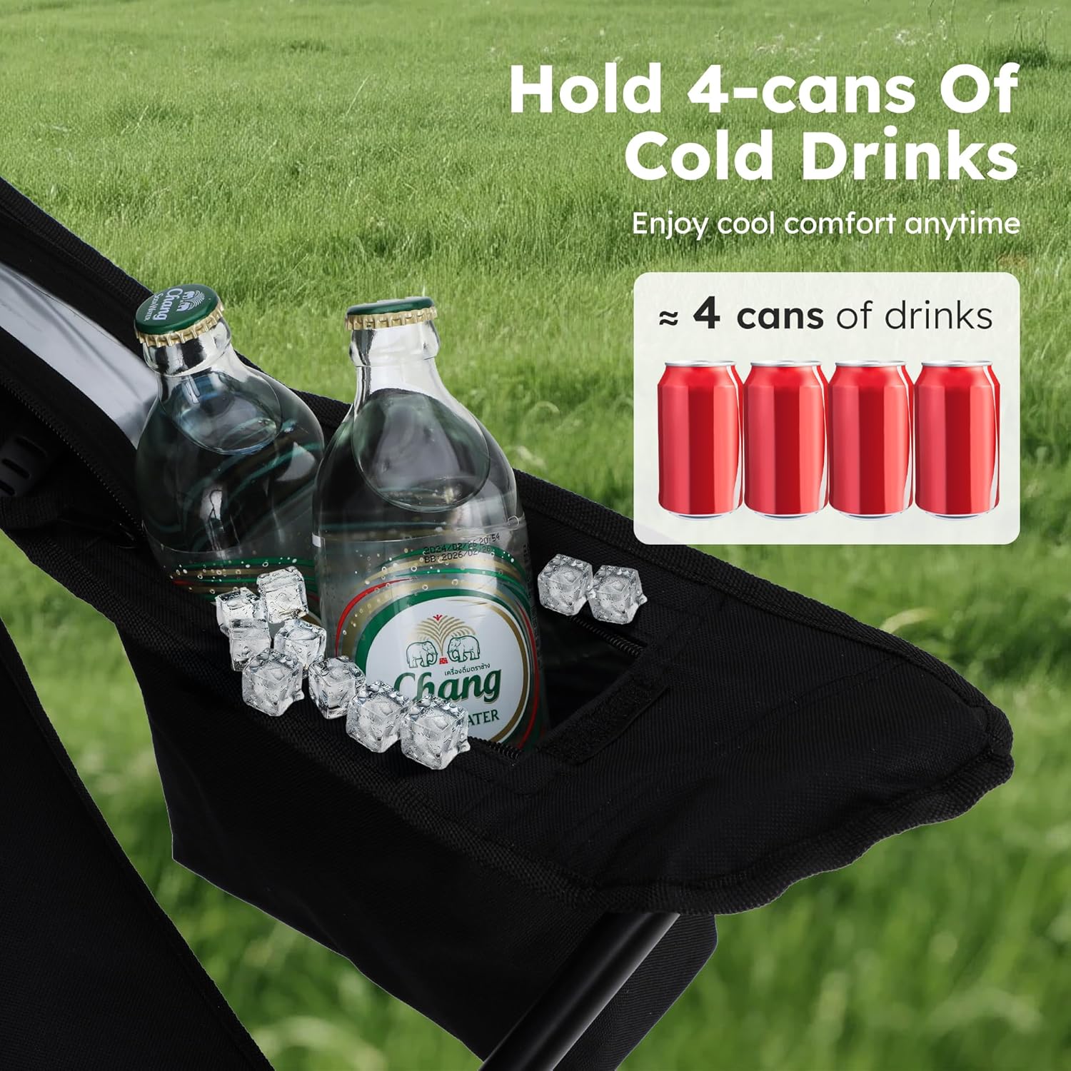 Thumbnail 4 de ALPHA CAMP Camping Chair 2 Pack 350 lb