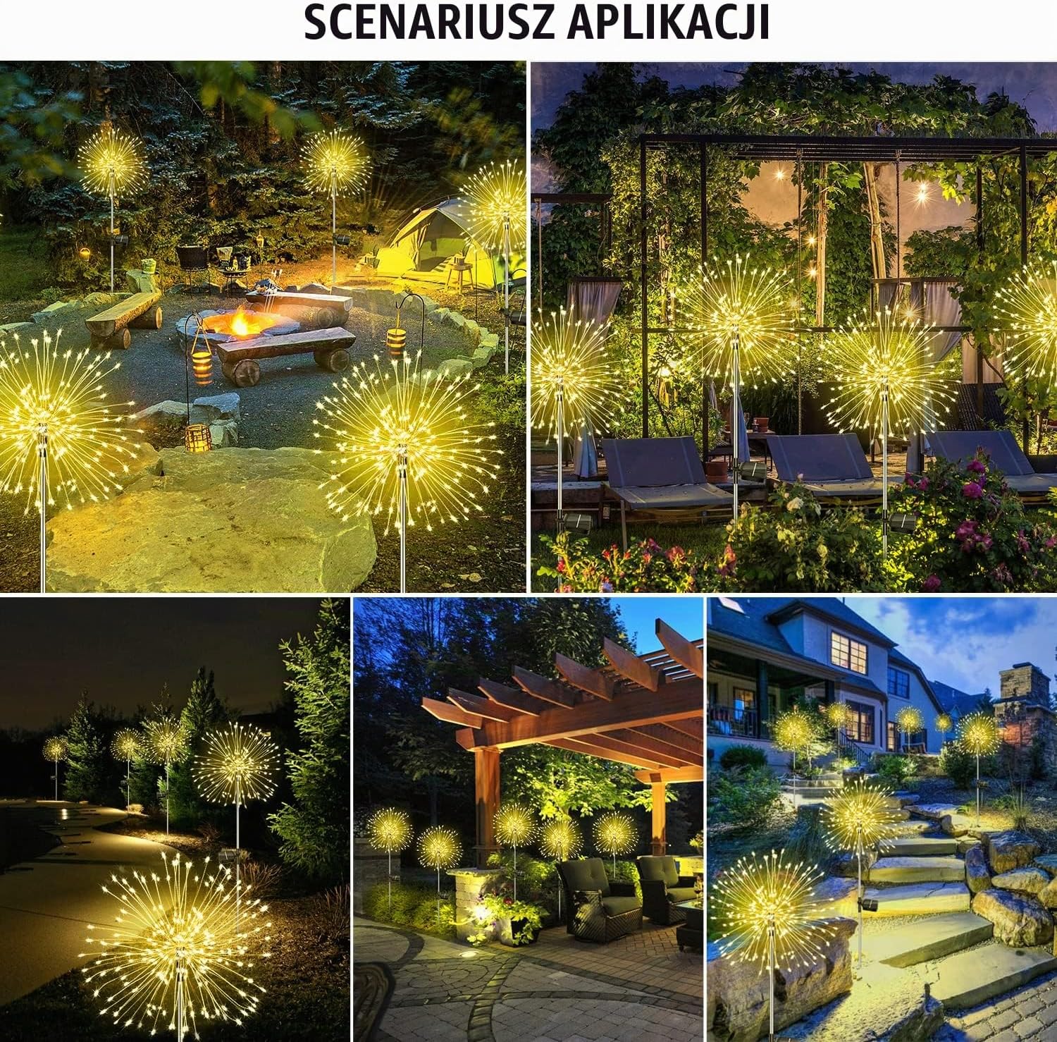 Thumbnail 6 de A.bigwhale TC-SYHD-2 – solarne lampy ogrodowe, 2 × 120 LED, ciepła biel