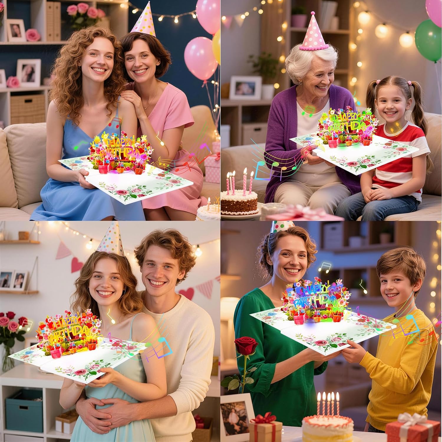 Detalle de Pop-Up Birthday Card with Music