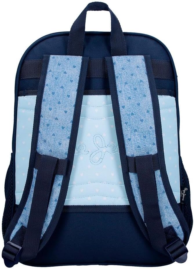 Detalle de Pepe Jeans Noni denim Mochila escolar 30x40x12 cm