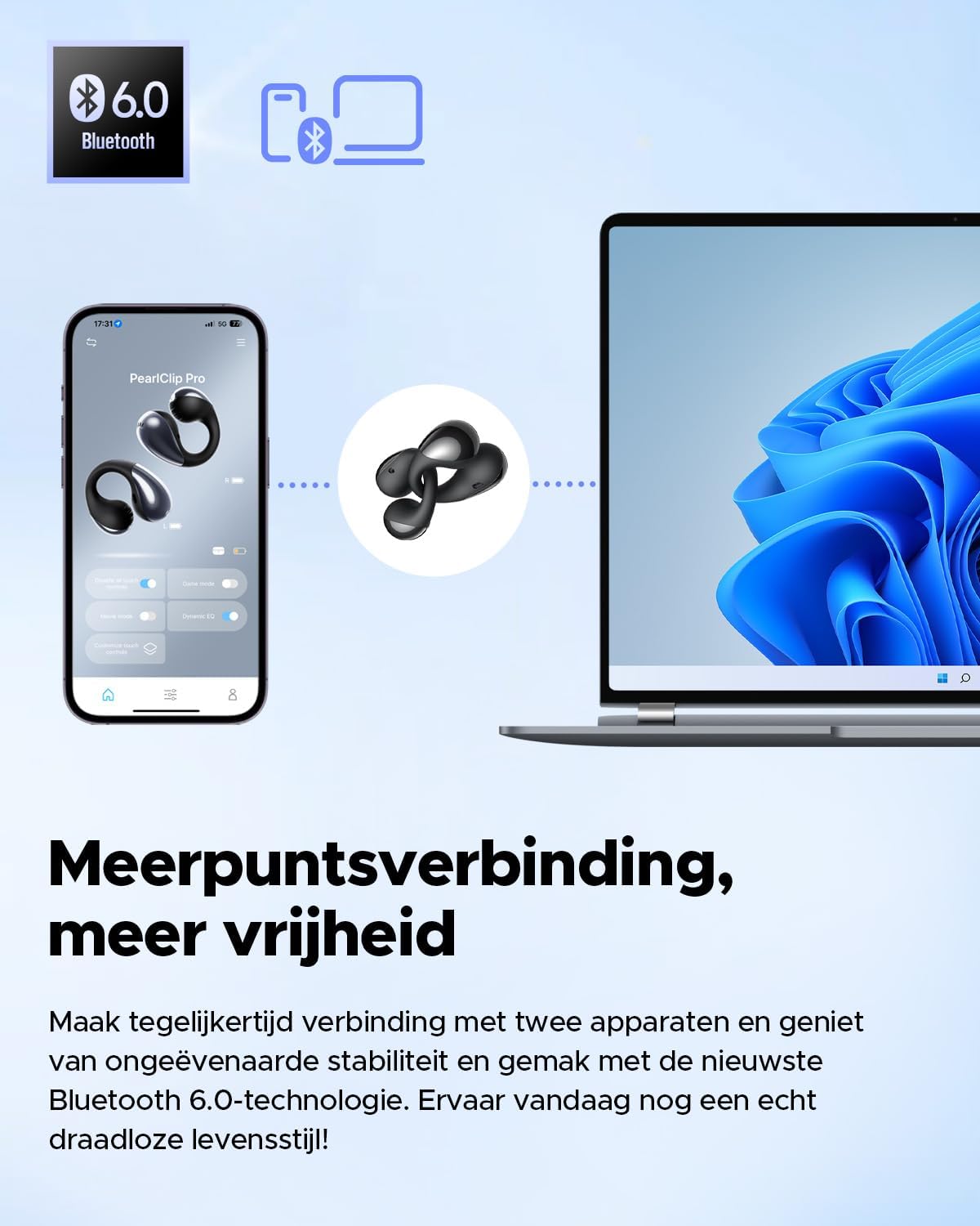 Thumbnail 6 de SoundPEATS Pearlclip Pro 24h écouteurs Bluetooth