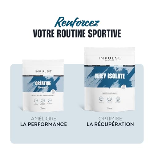 Thumbnail 5 de Impulse Nutrition – Créatine Creapure® Monohydrate 3g, Cure 30 jours
