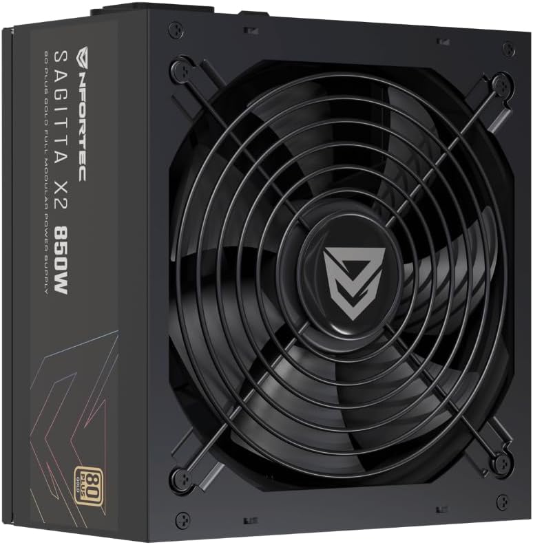 Detalle 2 de Nfortec Sagitta X2 850W Fuente de Alimentación Silenciosa ⚡