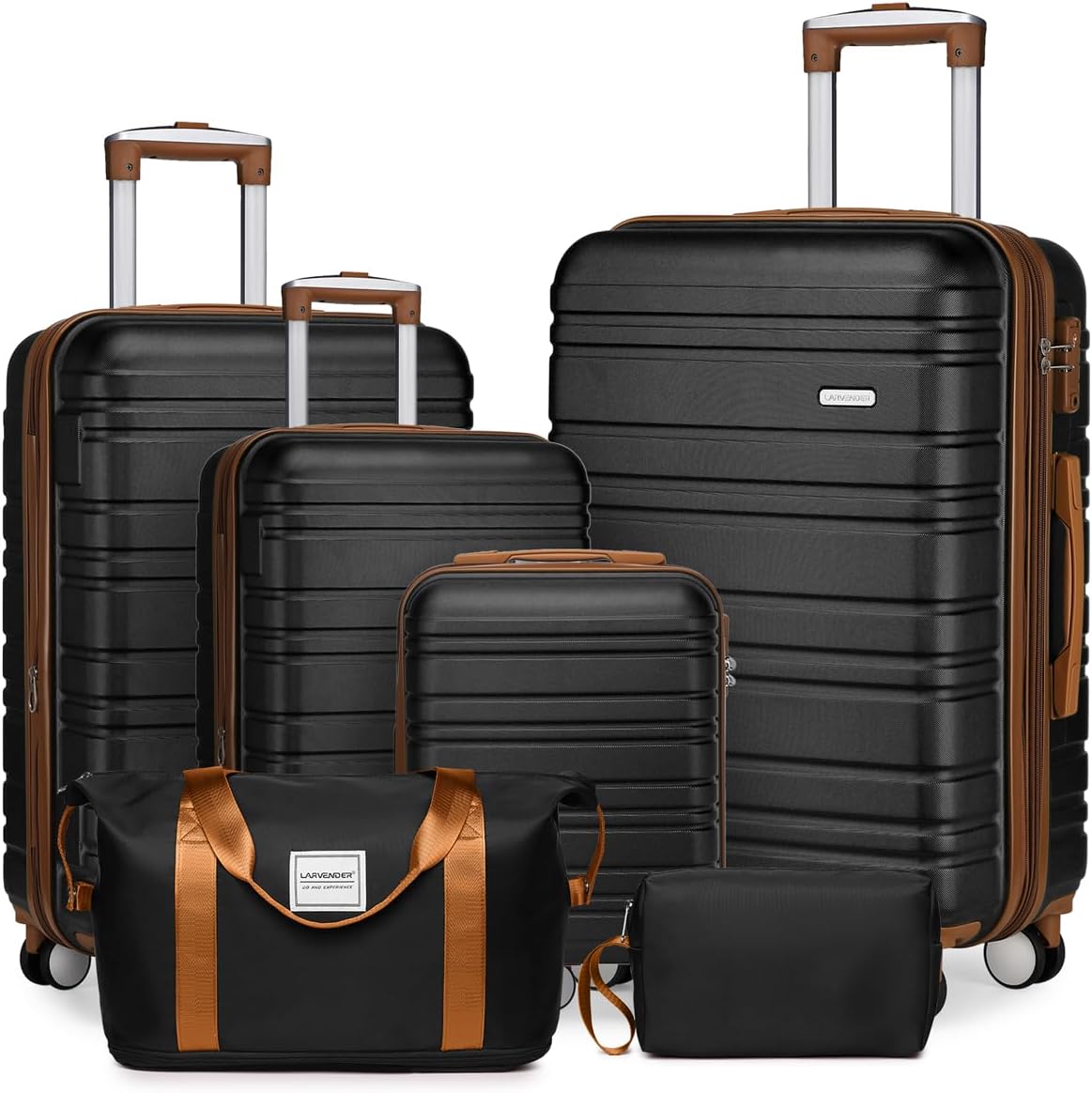 Detalle de LARVENDER Luggage Set, 6-Piece