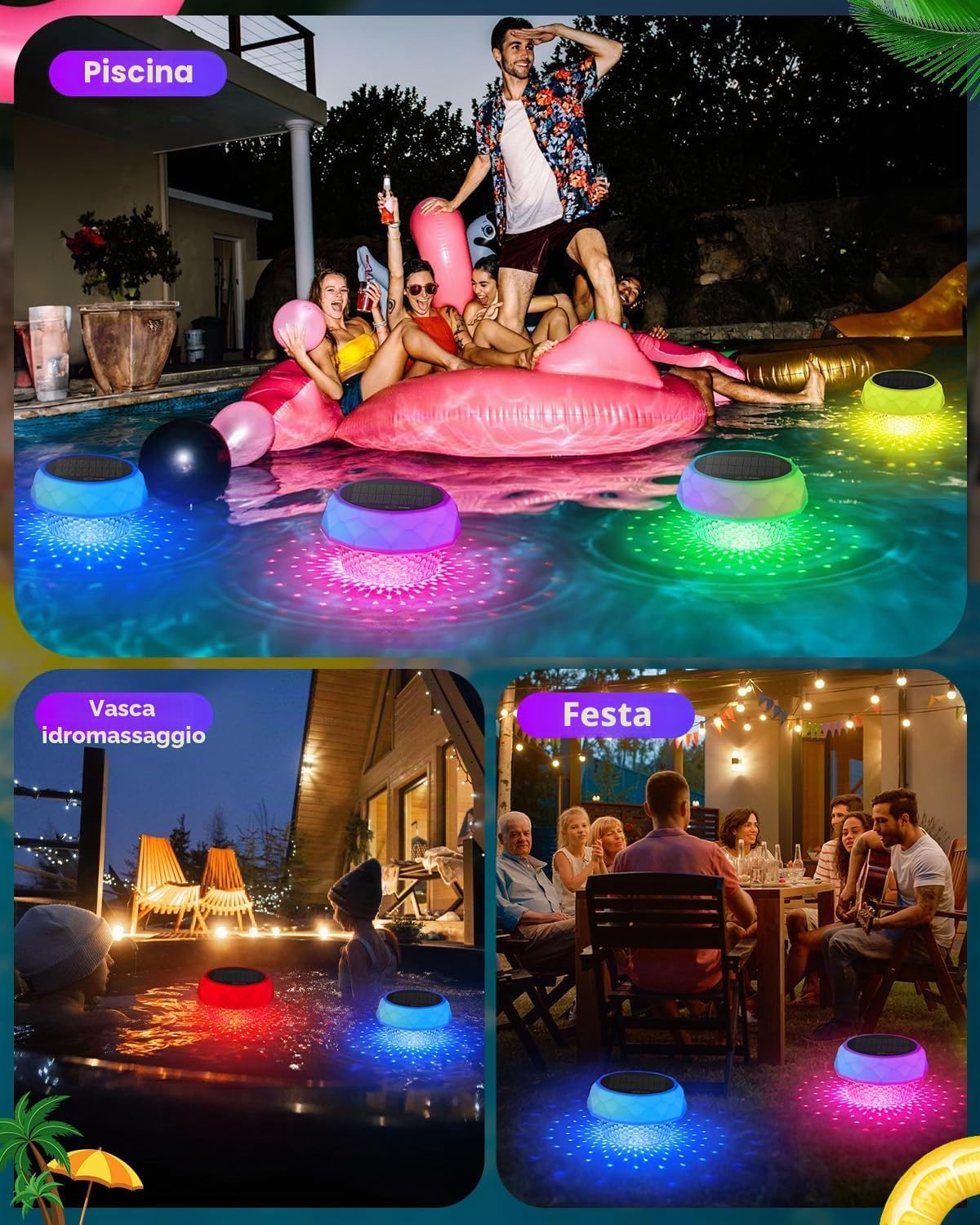 Thumbnail 6 de DoXtreme Luce solare per piscina RGB con telecomando RF