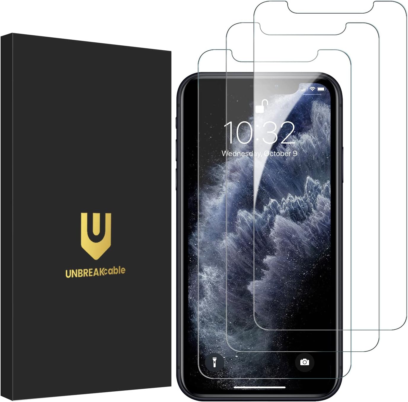 Detalle de UNBREAKcable 3-Pack Screen Protectors for iPhone 11 Pro Max / XS Max