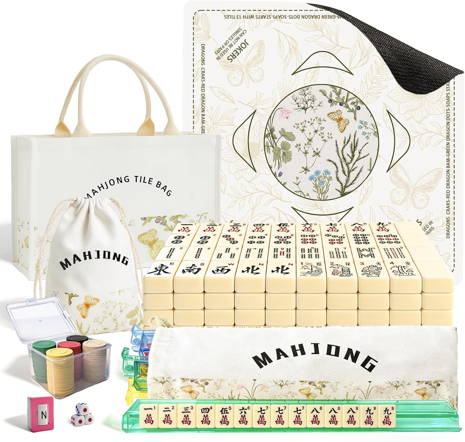 Detalle de GUJYUYIF166 American Mahjong Set, 166 Tiles