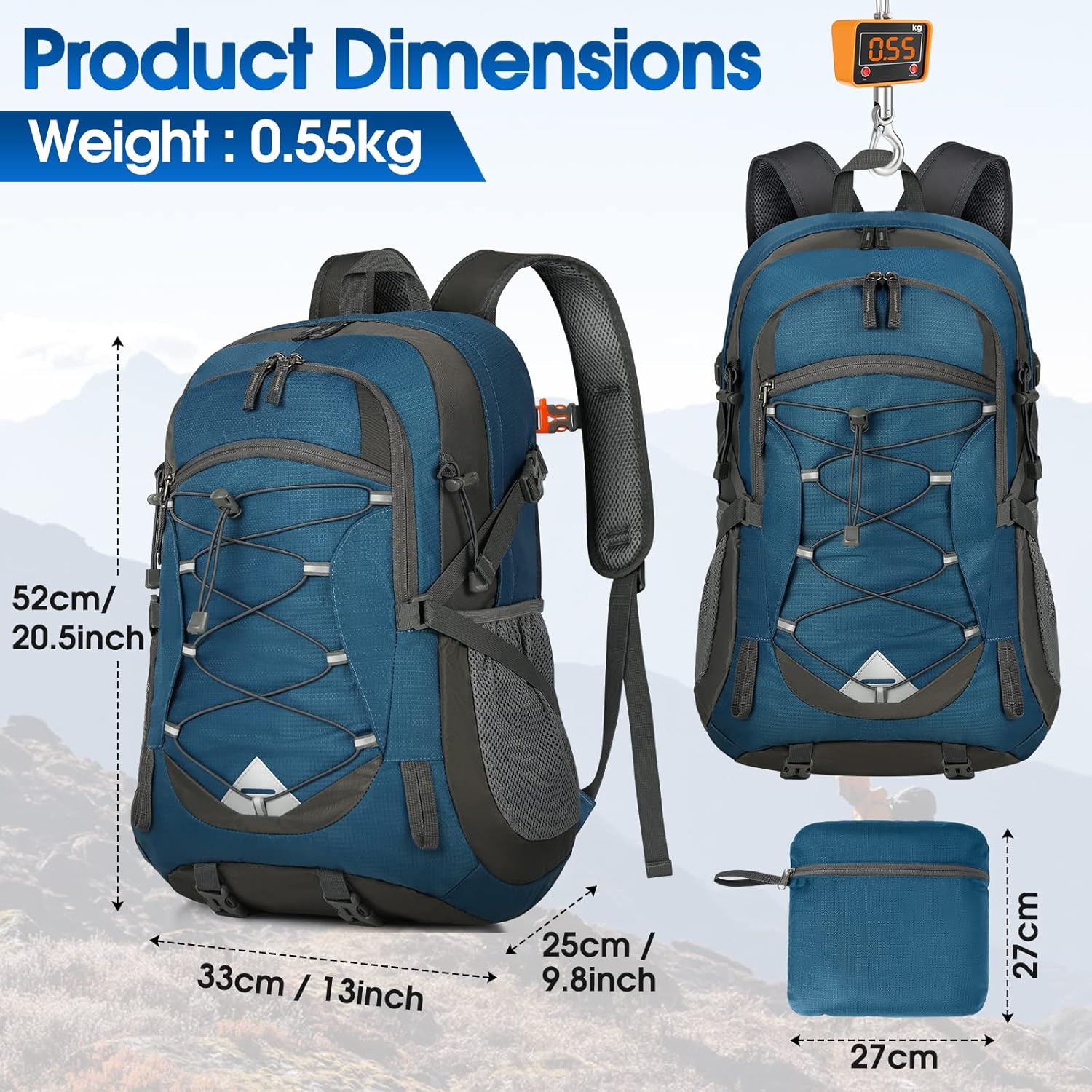 Thumbnail 1 de IGOLUMON Sac à Dos Randonnée 40L Ultraléger et Pliable – Polyvalent pour Homme et Femme