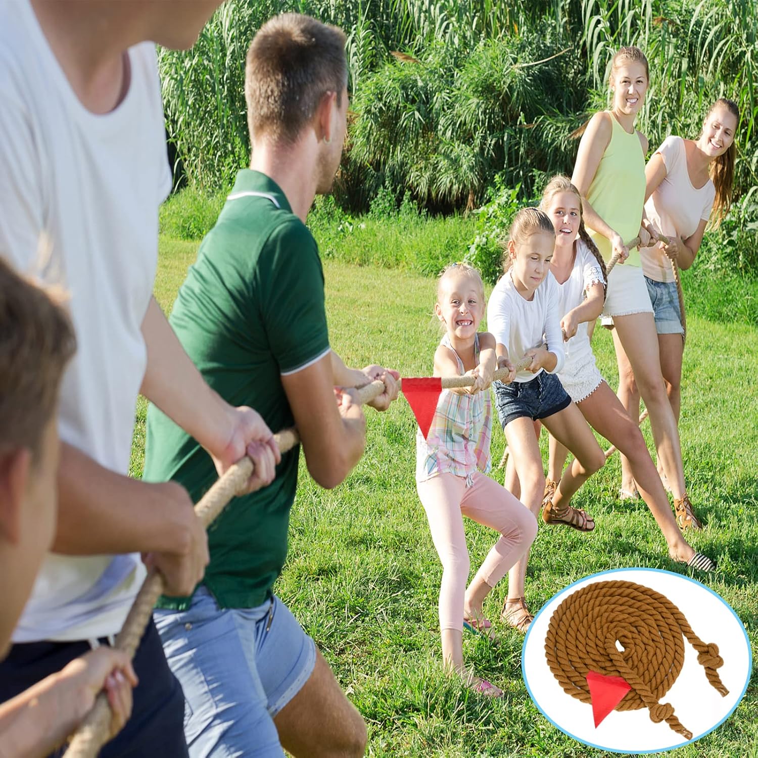 Detalle 2 de WYRJXYB 6m Tug of War Rope Outdoor Games Kit
