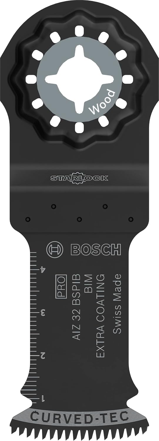 Detalle de Bosch PRO AIZ 32 BSPIB – Lame multi-matériaux 32 mm pour outil multifonctions
