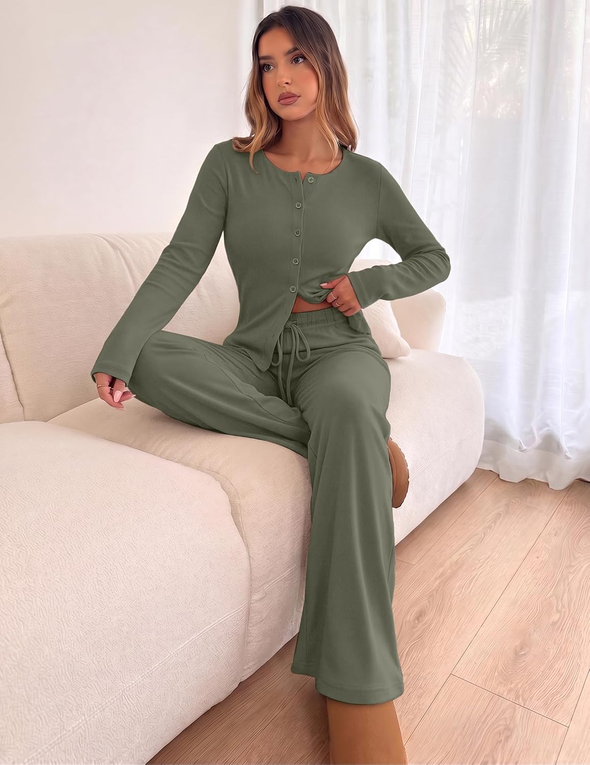 Detalle de Sampeel Women's Two-Piece Lounge Set