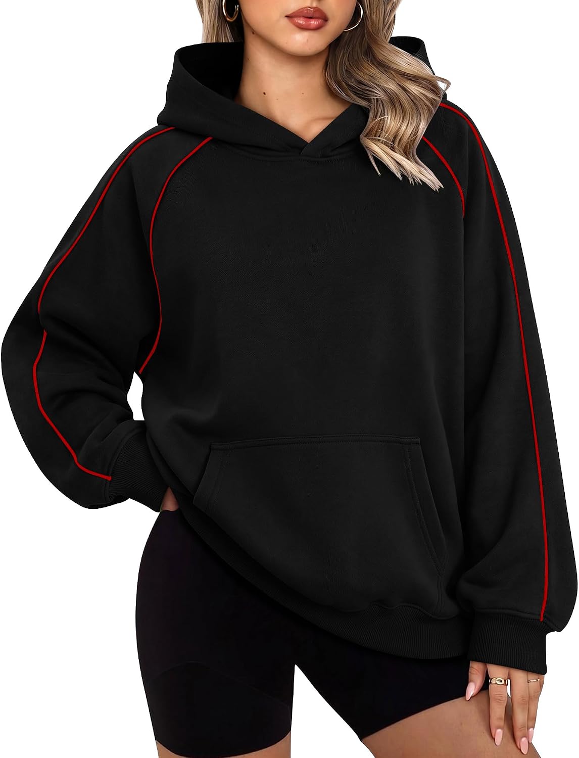 Thumbnail 6 de onlypuff Women's Oversized Hoodie, Polyester-Cotton Fleece