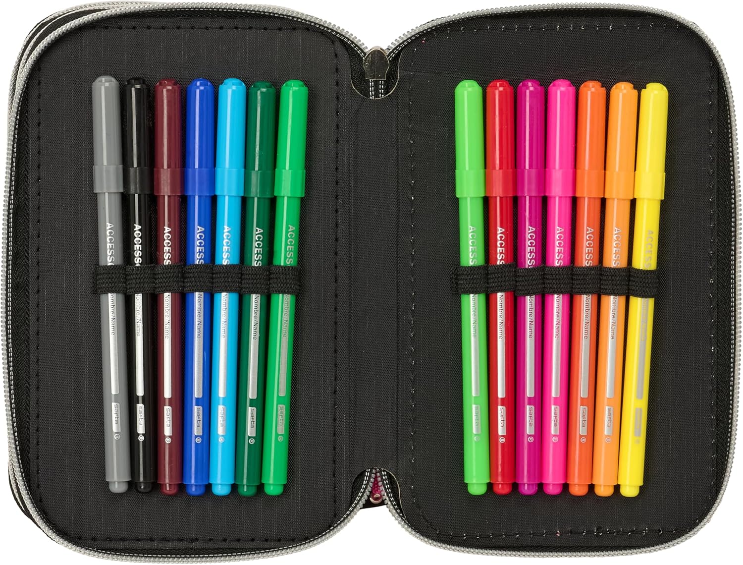 Detalle de Safta K-POP Demon Hunters ENERGY – Astuccio scuola con 37 pezzi, resistente e versatile
