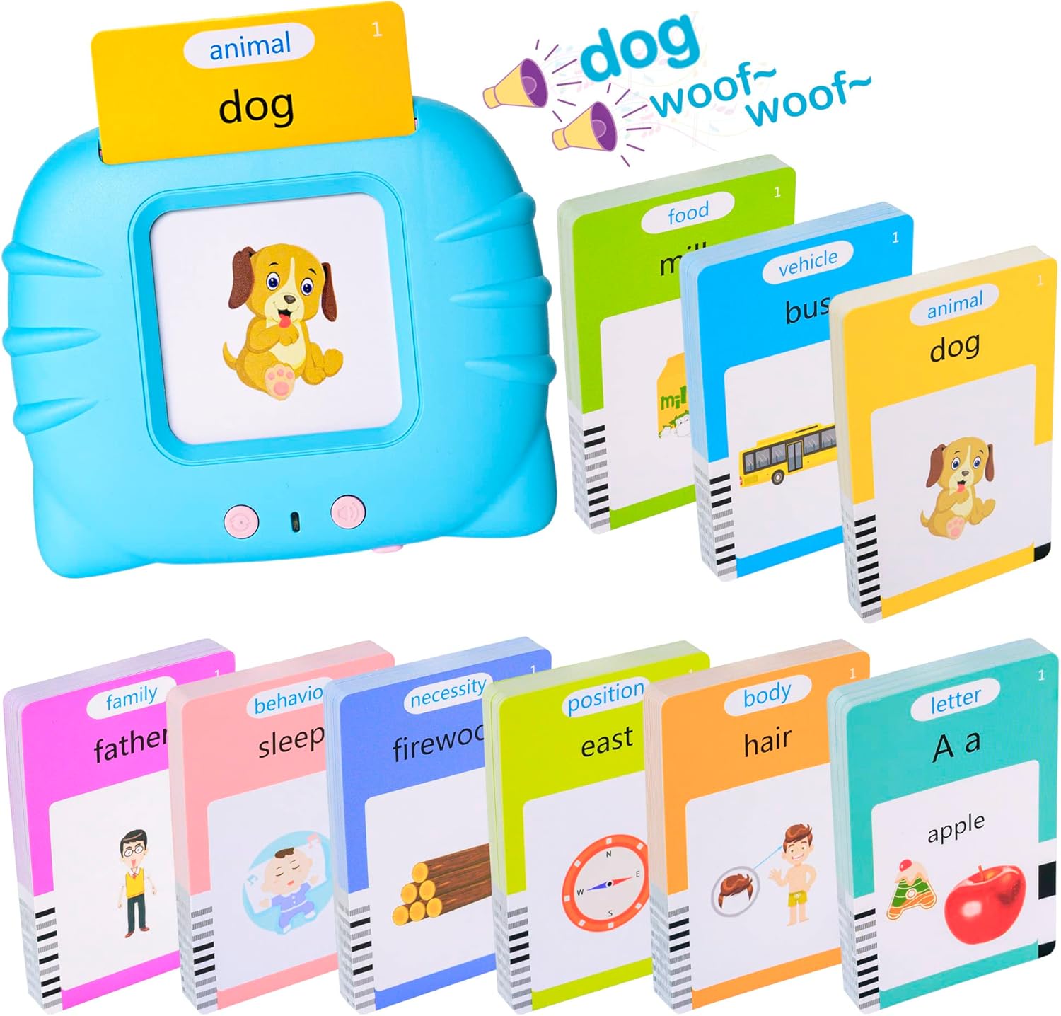 Detalle de Talking Flash Cards reading machine 255 words