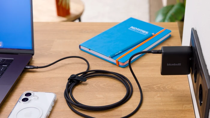 Thumbnail 15 de BlueBuilt 100 W GaN USB-C-Ladegerät Schwarz + USB-C-Kabel 240 W 2 m Nylon Schwarz Doppelpack