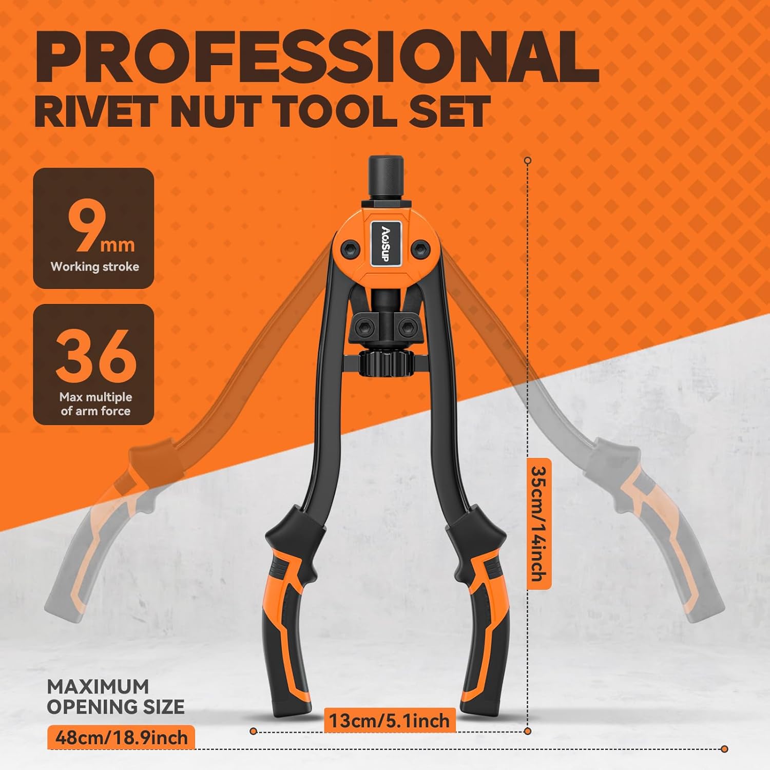 Thumbnail 3 de AojSup Rivet Nut Gun 14in Heavy Duty
