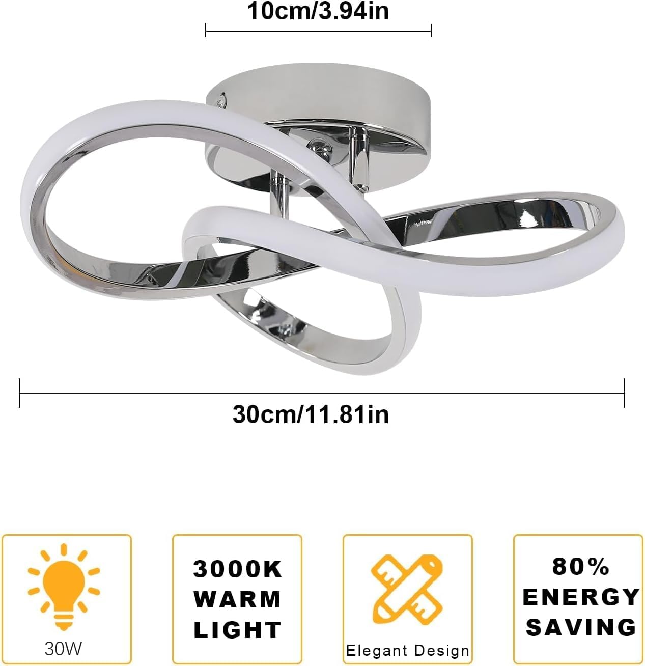 Detalle 2 de Comely LED Deckenleuchte 30W 3300LM