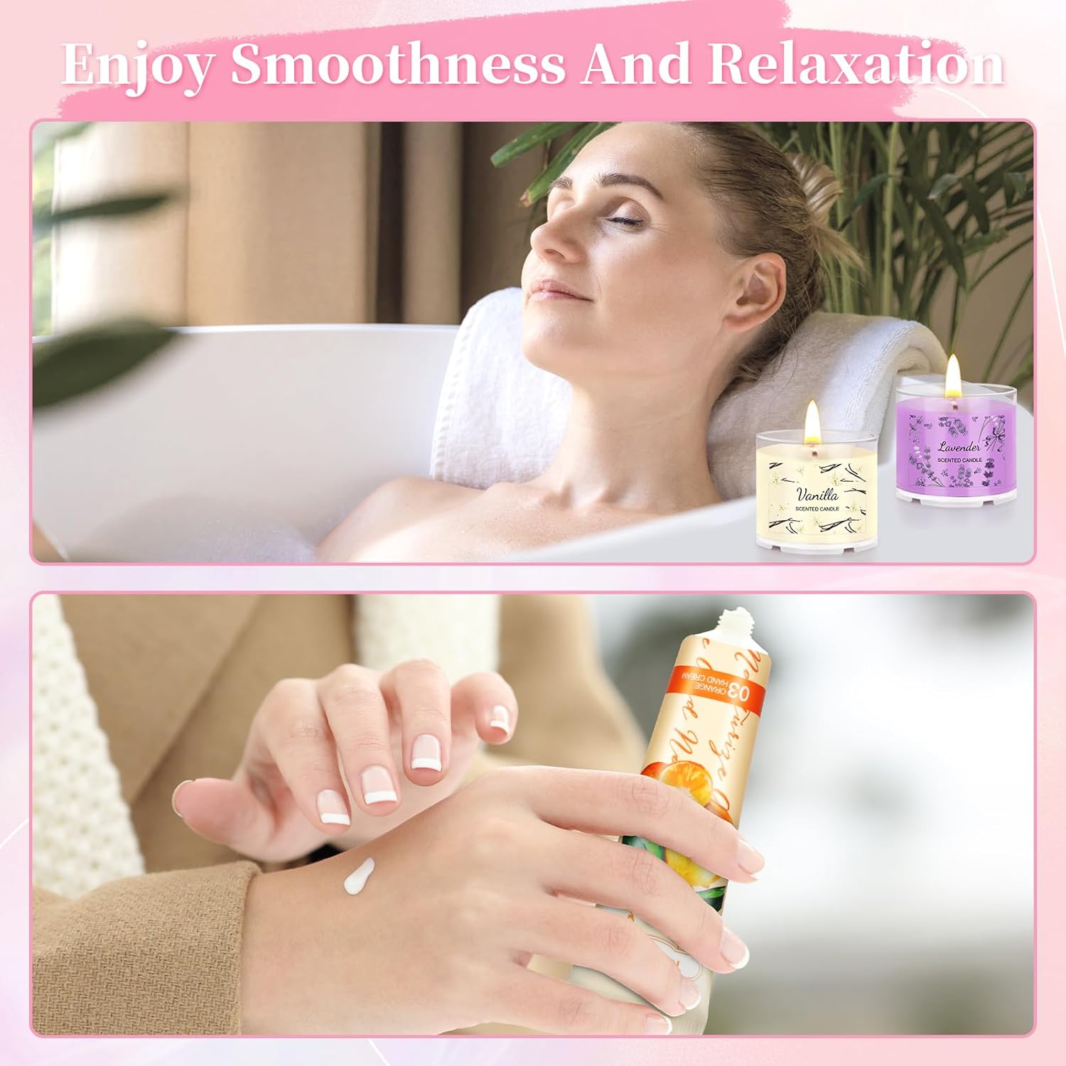 Thumbnail 4 de Confezione regalo donna con 6 creme mani e 4 candele profumate