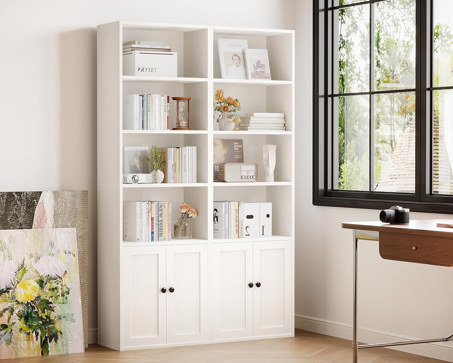 Detalle 2 de Coleshome libreria con ante 6 ripiani 48x24