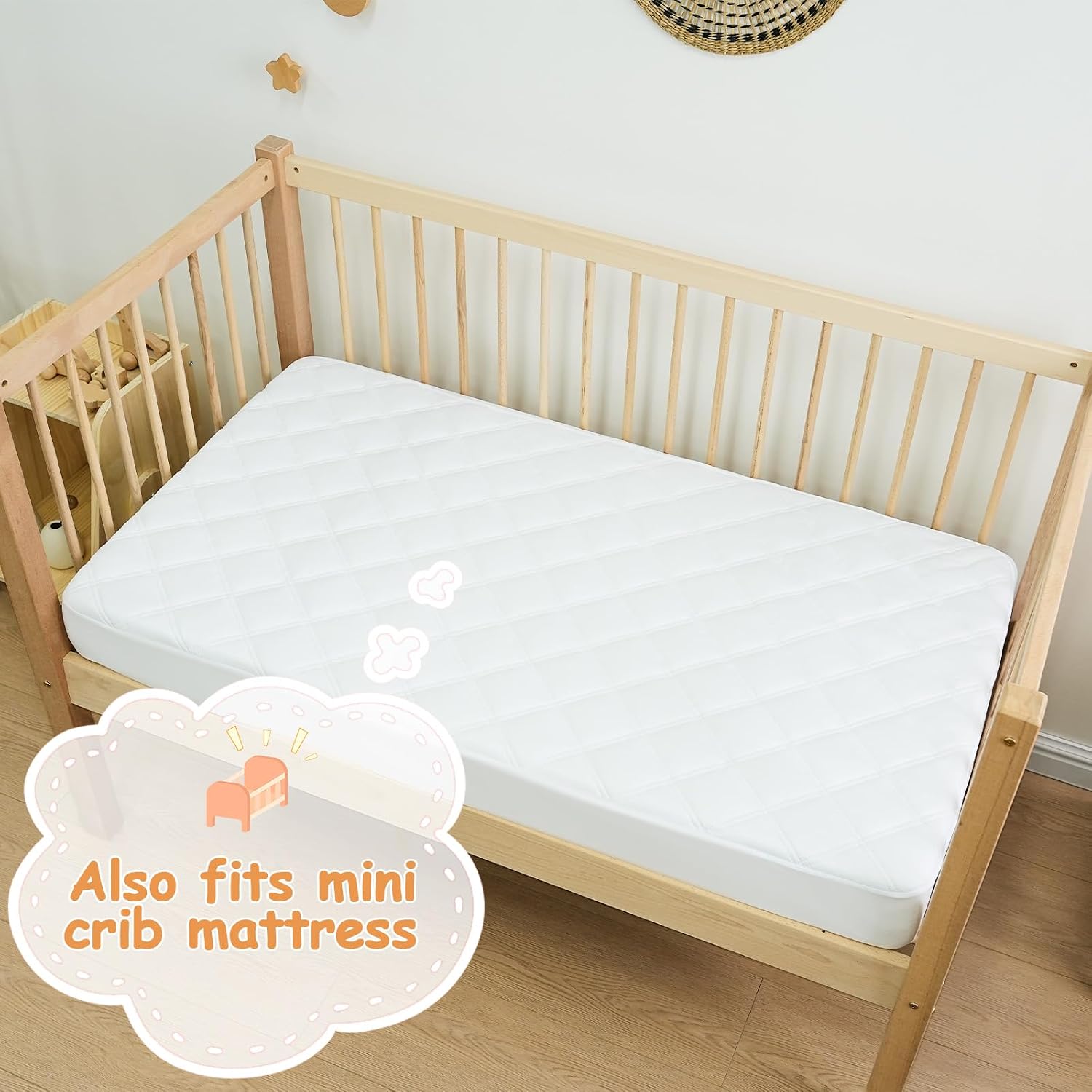 Detalle 1 de Yoofoss Pack and Play Mattress Protector Sheets, 39 x 27 Inch