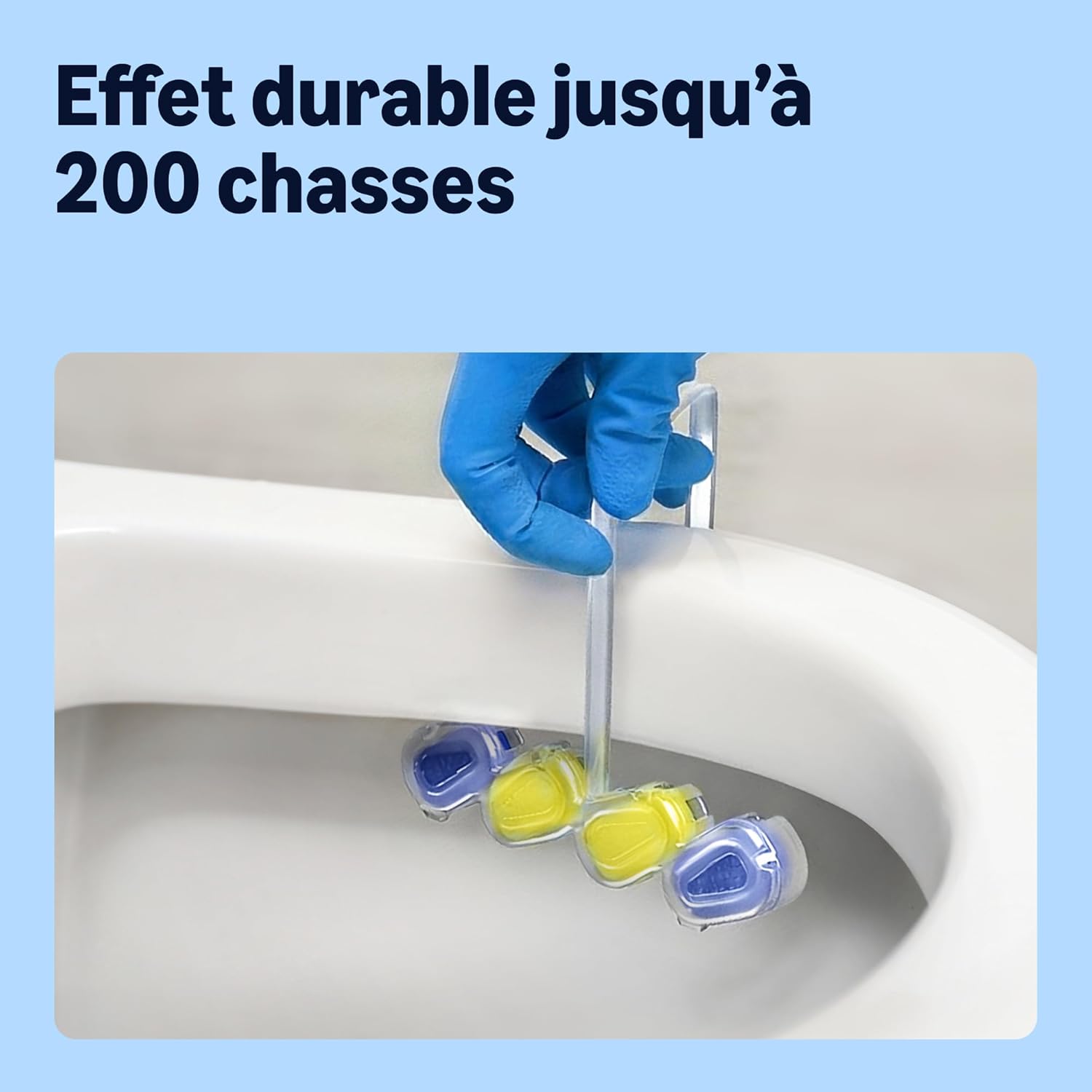 Thumbnail 2 de Bloc de bordure de WC Jaune citron – 1 paquet via Amazon FR