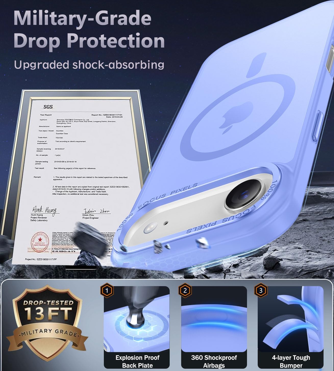 Thumbnail 4 de Newfuture iPhone 15 Pro Magnetic Case 6.1"