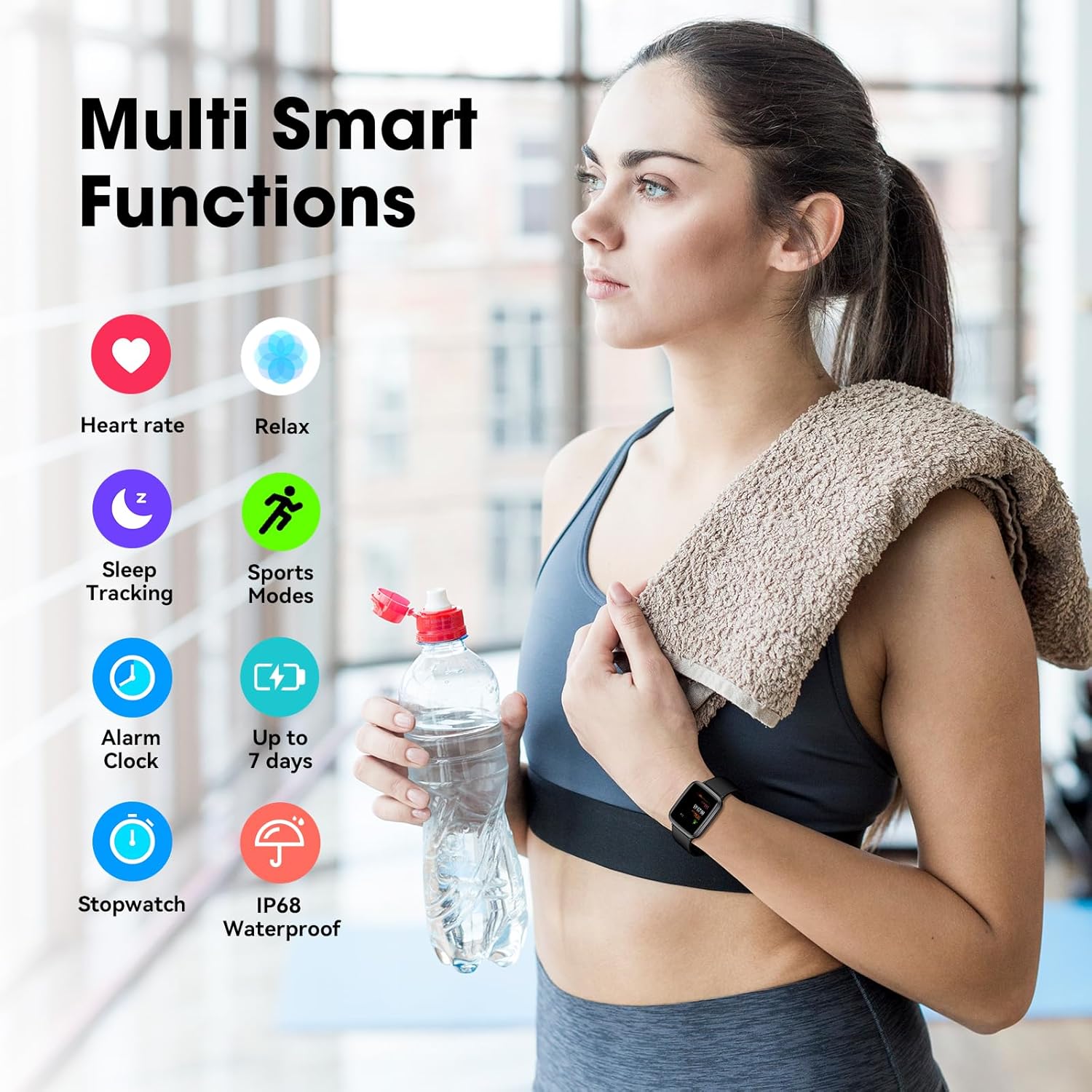 Thumbnail 1 de LIVIKEY Fitness Tracker Watch with Heart Rate Monitor