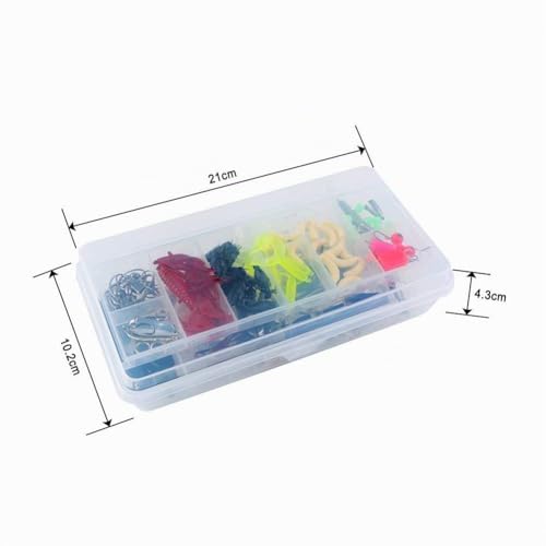 Thumbnail 6 de Vicloon Leurres de Pêche 101pcs – Kit d'appâts spinnerbaits, plastique, Minnow, Popper et Crayon en métal dur