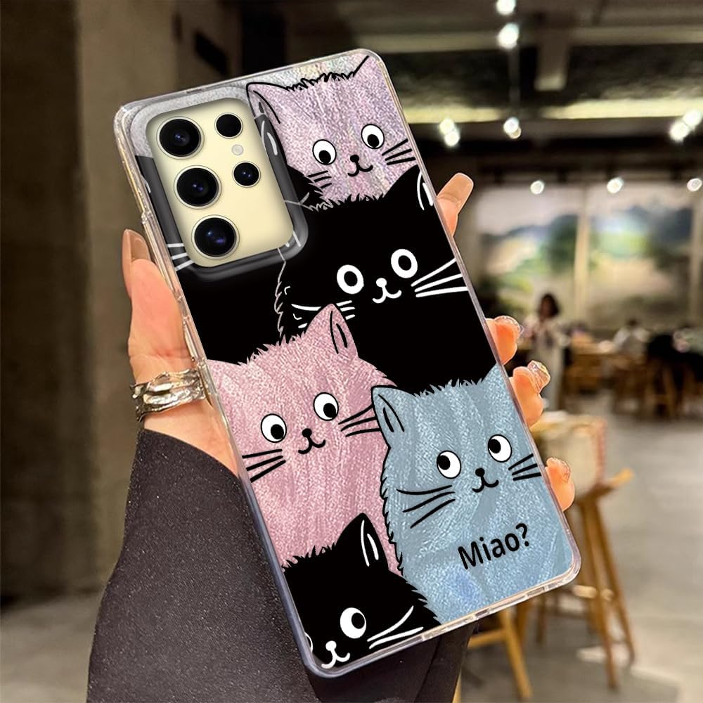 Thumbnail 4 de Tedyhulle Hülle für Samsung Galaxy S25 Ultra – dünne Hard-Case Hülle mit Katzendesign