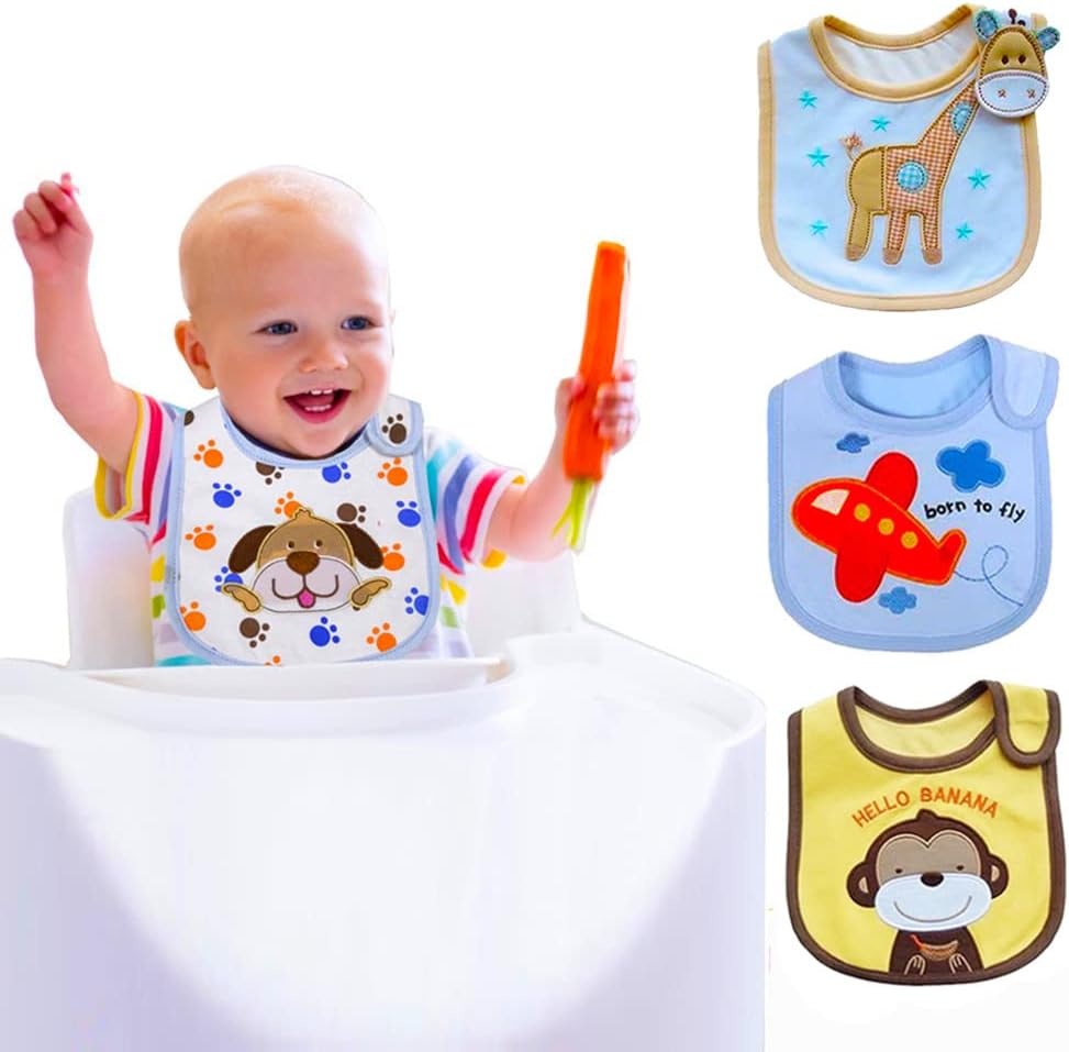 Thumbnail 1 de SLOSH Baby Lätzchen-Set (6 Stück) wasserdicht mit Klettverschluss für 3–24 Monate