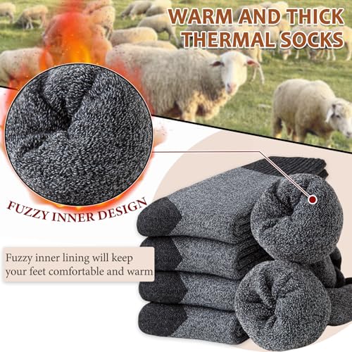 Detalle 2 de MOSOTECH Chaussettes thermiques homme, 5 paires en éponge, taille 39-45