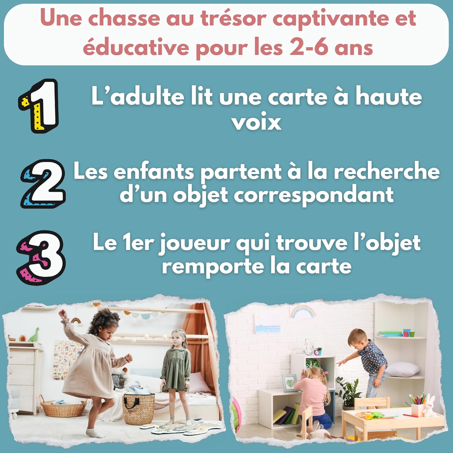 Thumbnail 1 de Oh Happy Games Trouve-Moi ! Jeu de cartes éducatif et ludique (2 à 6 ans) — sans écran