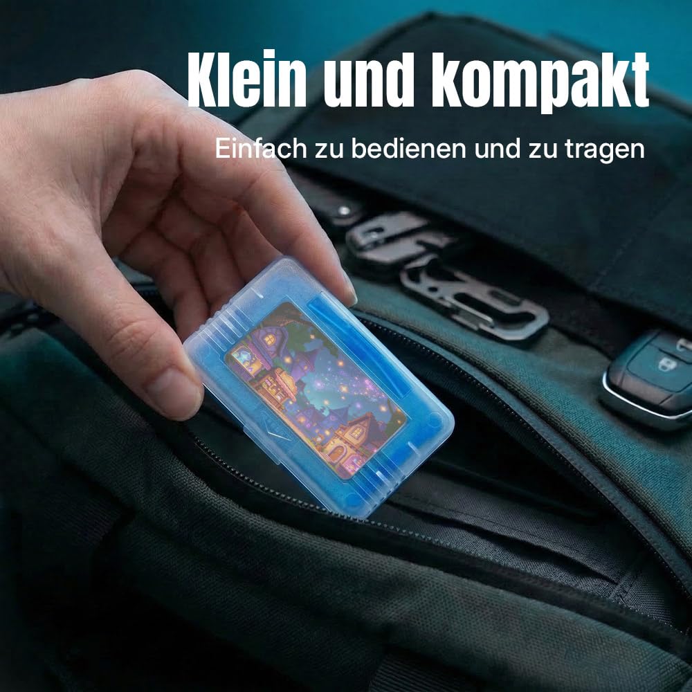 Detalle de Mcbazel 10 Stück Spielhüllen für Game Boy Advance, SP und Micro – transparente Schutzboxen