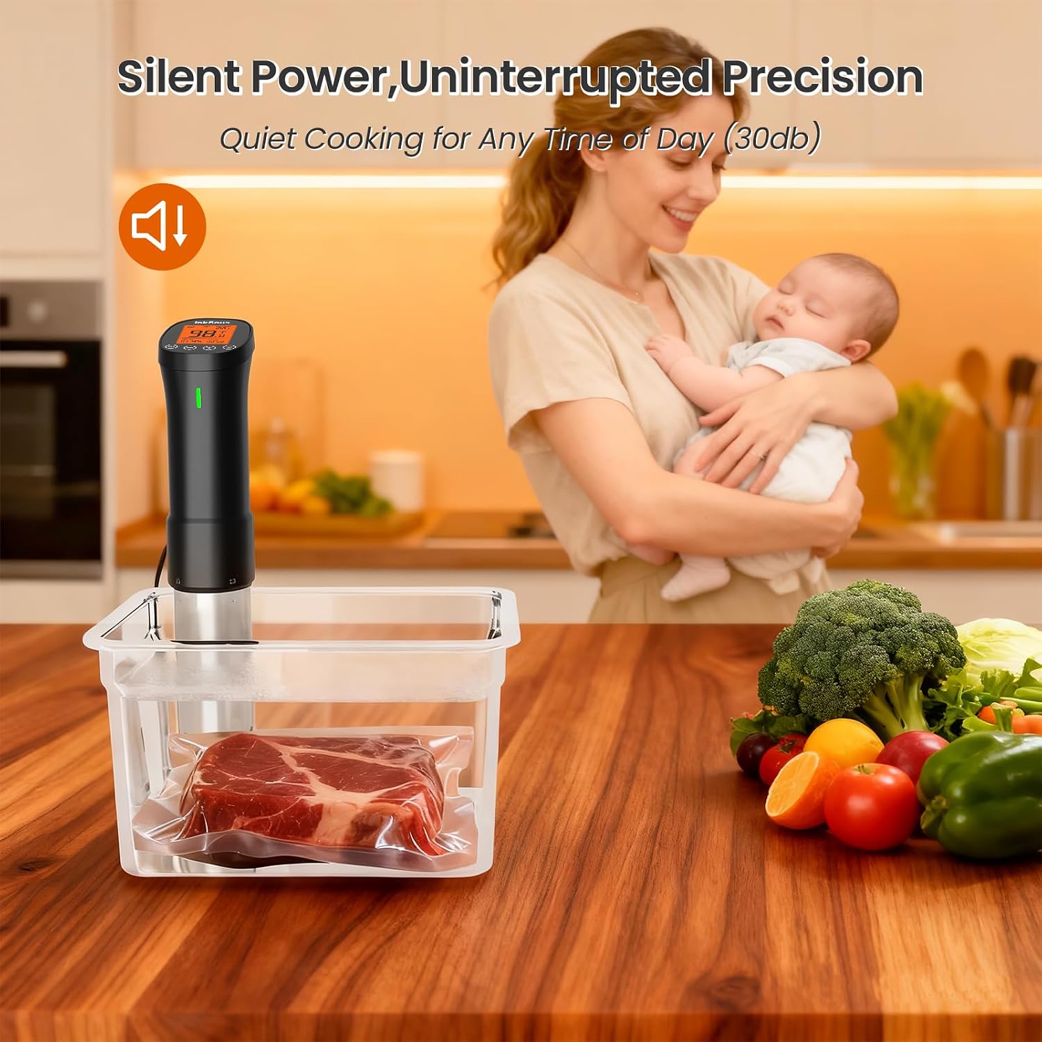 Thumbnail 6 de InkSous ISSV-200-W 1000W Wi-Fi Sous Vide Cooker
