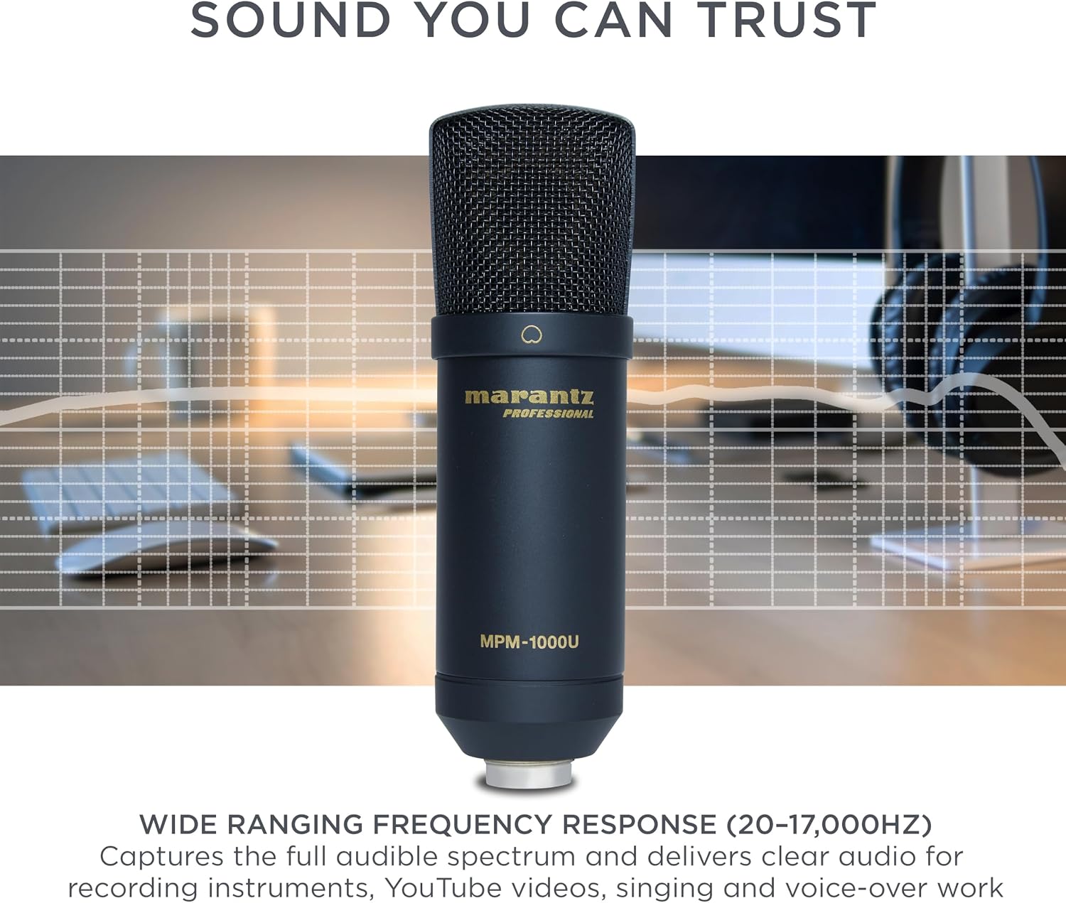 Detalle de Marantz Professional MPM-1000U USB Condenser Microphone with Cardioid Pickup
