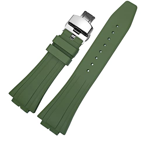 Detalle de Korlexchi Correa de Reloj de Goma de Fluororubber para Casio GM-2100 / GM2100B (Liberación rápida)
