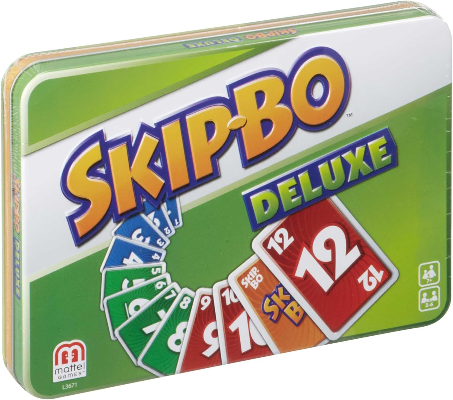 Thumbnail 3 de Mattel Skip-Bo Deluxe jeu de cartes 7 ans 🎲