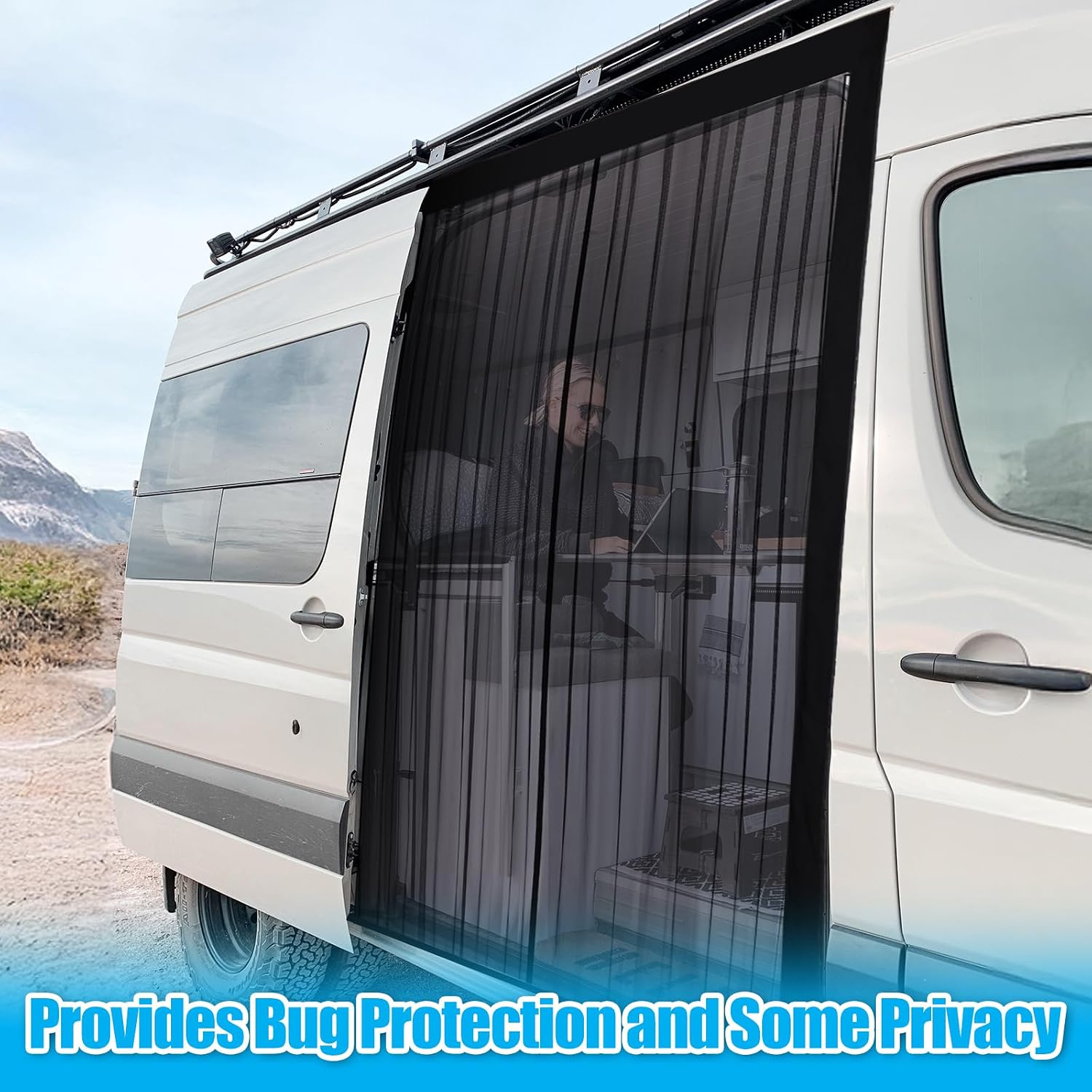 Thumbnail 5 de ZATOOTO Van Bug Screen with Magnetism (150x110cm) for Campervans