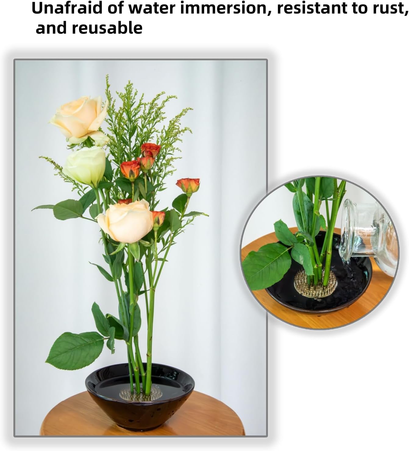 Thumbnail 6 de Kybelehoo Blumenigel Runde Halterung für Blumenarrangements