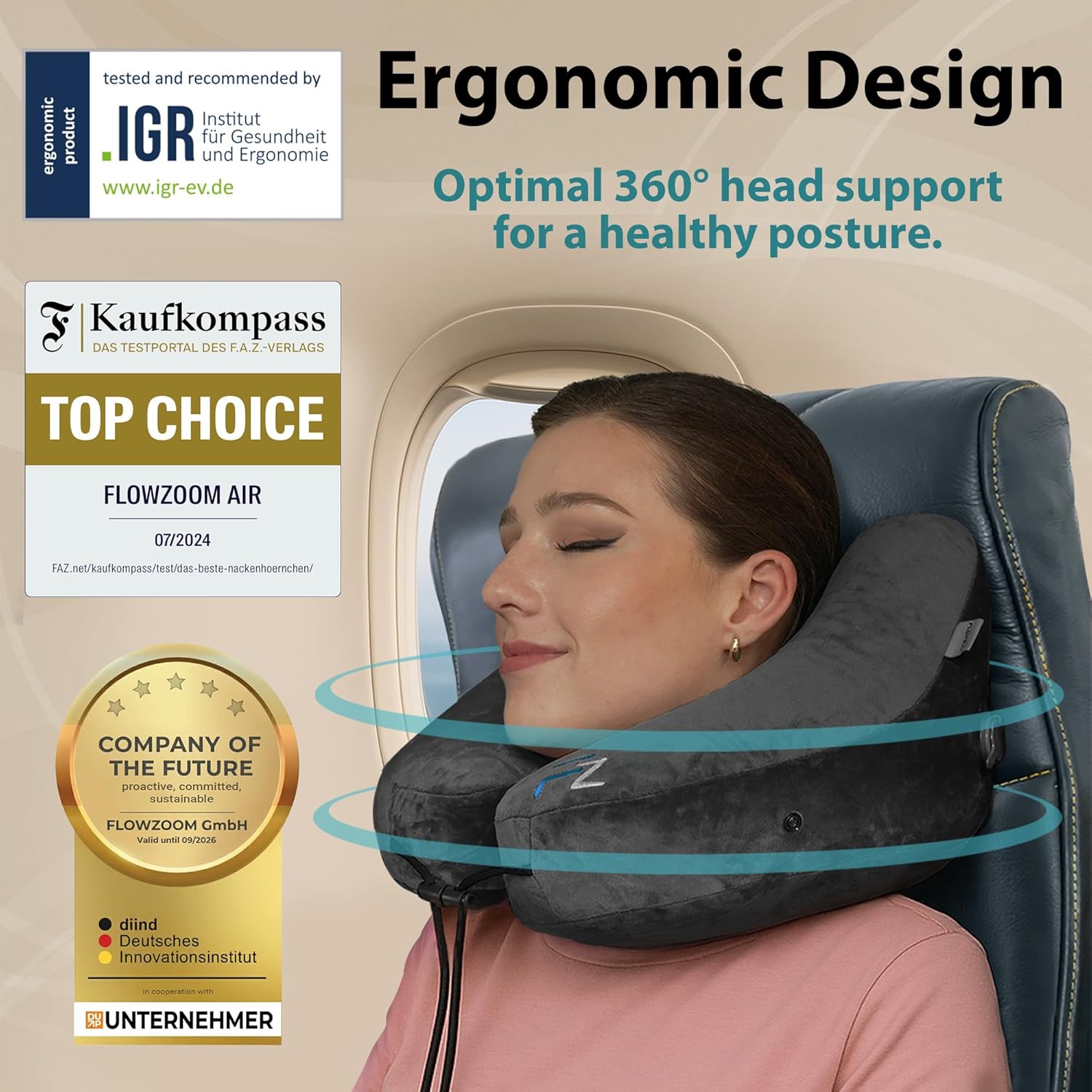 Thumbnail 1 de FLOWZOOM Air neck pillow M 💤