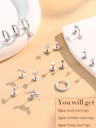 Thumbnail 6 de Diamday 15Pcs: set de pendientes y piercings de acero quirúrgico para mujer