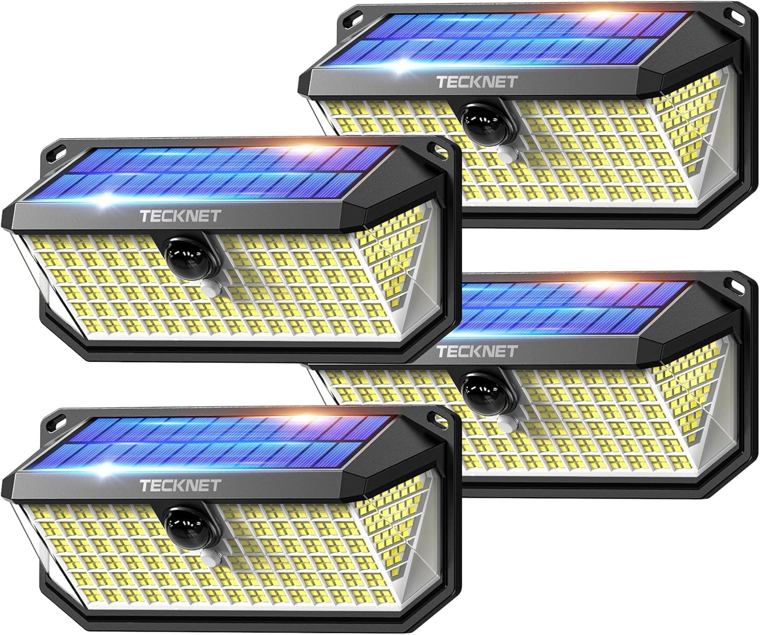 Detalle de TECKNET 416 LED Faretto Solare Esterno 🌞📡